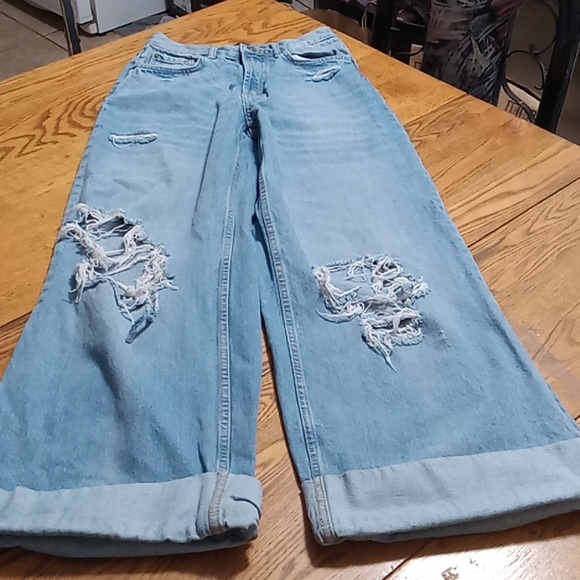 BDG Denim - SOLD SOLD BDG Womens 26 JEANS DENIM SKATER BAGGY WIDE LEGS Pants Preowned COTTON